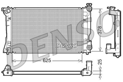 Radiator, engine cooling DENSO DRM50035