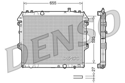 Radiator, engine cooling DENSO DRM50039