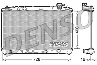 Radiator, engine cooling DENSO DRM50042
