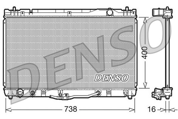DENSO DRM50043 Radiator, engine cooling
