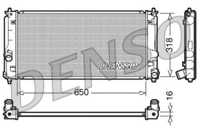 Radiator, engine cooling DENSO DRM50044