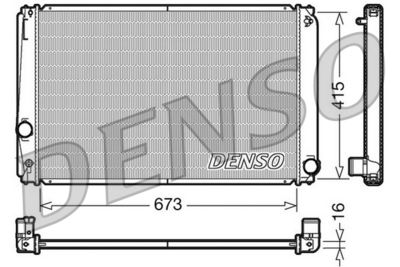 Radiator, engine cooling DENSO DRM50051