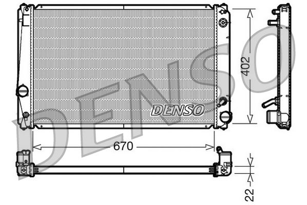 DENSO DRM50052 Radiator, engine cooling