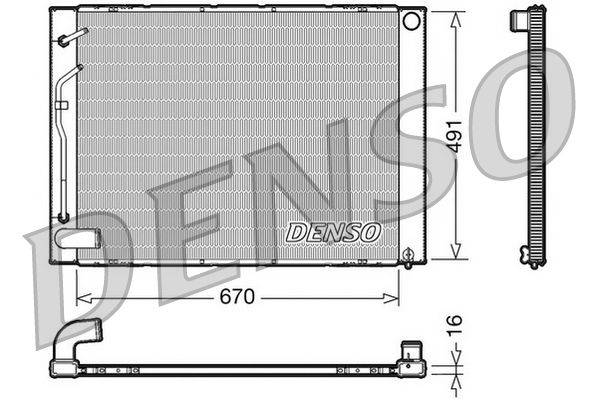 DENSO DRM50054 Radiator, engine cooling