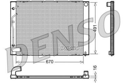 Radiator, engine cooling DENSO DRM50054
