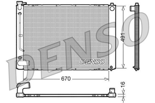 DENSO DRM50055 Radiator, engine cooling