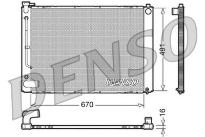 Radiator, engine cooling DENSO DRM50055
