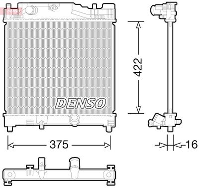 Radiator, engine cooling DENSO DRM50056