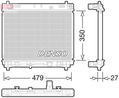 Radiator, engine cooling DENSO DRM50058