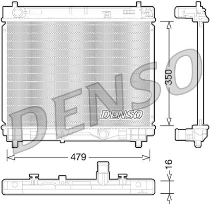 DENSO DRM50059 Radiator, engine cooling