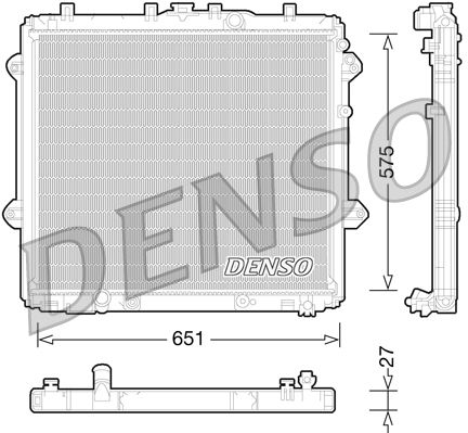 DENSO DRM50060 Radiator, engine cooling