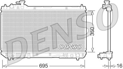 Radiator, engine cooling DENSO DRM50061