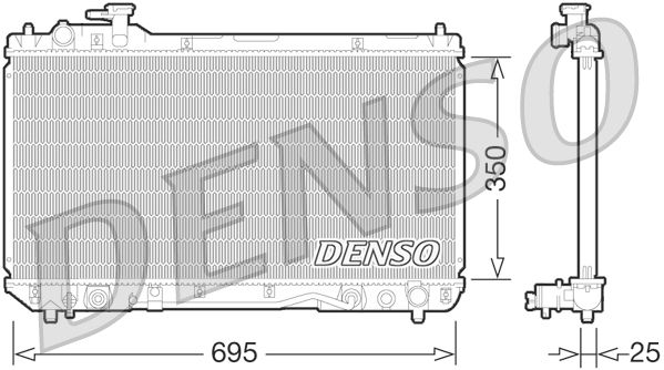 DENSO DRM50063 Radiator, engine cooling