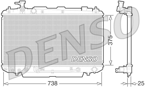 DENSO DRM50064 Radiator, engine cooling