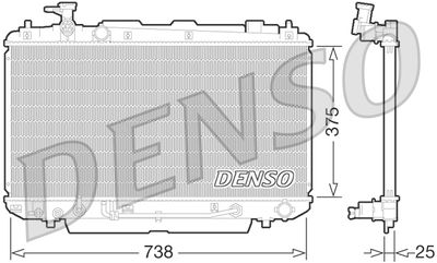Radiator, engine cooling DENSO DRM50064