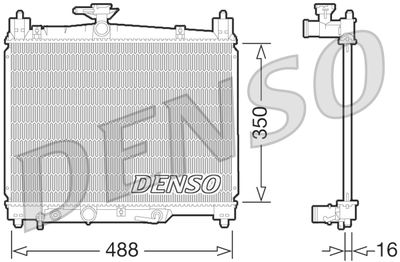 Radiator, engine cooling DENSO DRM50066