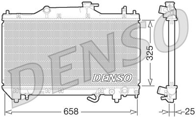 Radiator, engine cooling DENSO DRM50067