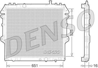 Radiator, engine cooling DENSO DRM50069