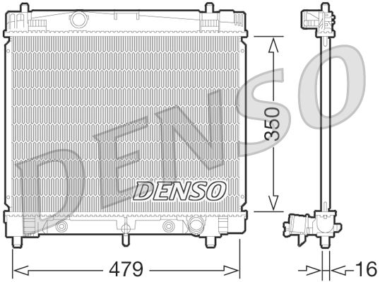DENSO DRM50070 Radiator, engine cooling