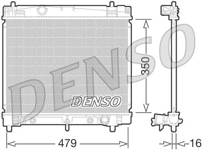 Radiator, engine cooling DENSO DRM50070