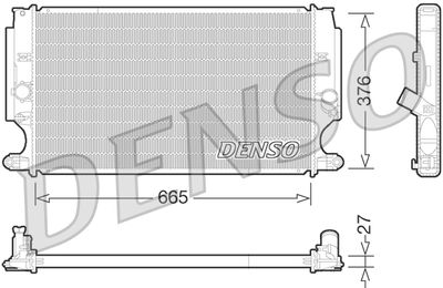 Radiator, engine cooling DENSO DRM50072