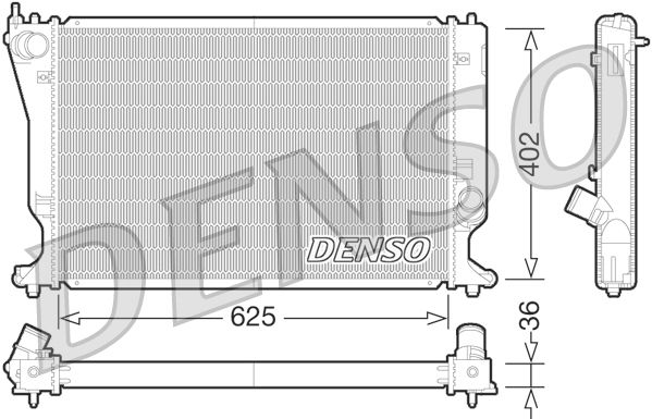DENSO DRM50073 Radiator, engine cooling