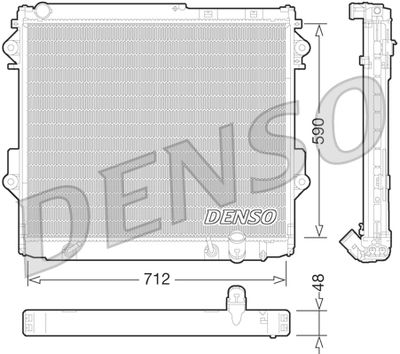 Radiator, engine cooling DENSO DRM50075