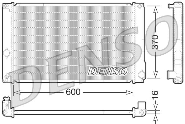 DENSO DRM50076 Radiator, engine cooling