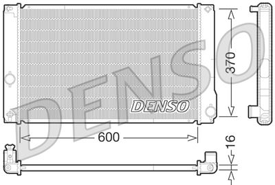 Radiator, engine cooling DENSO DRM50076