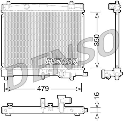 DENSO DRM50078 Radiator, engine cooling