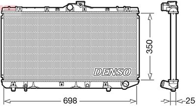 Radiator, engine cooling DENSO DRM50079