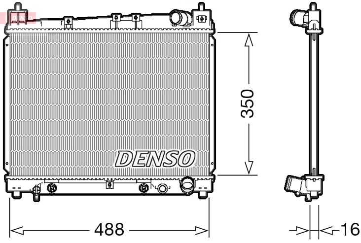 DENSO DRM50080 Radiator, engine cooling