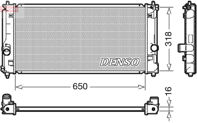 DENSO DRM50081 Radiator, engine cooling