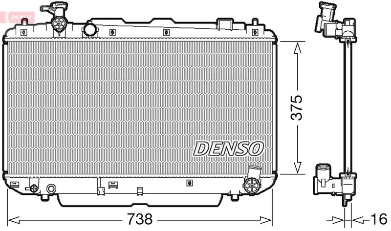 DENSO DRM50083 Radiator, engine cooling