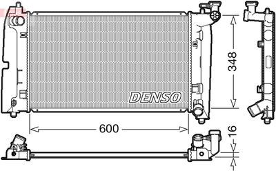 Radiator, engine cooling DENSO DRM50085