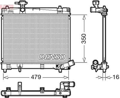 Radiator, engine cooling DENSO DRM50086