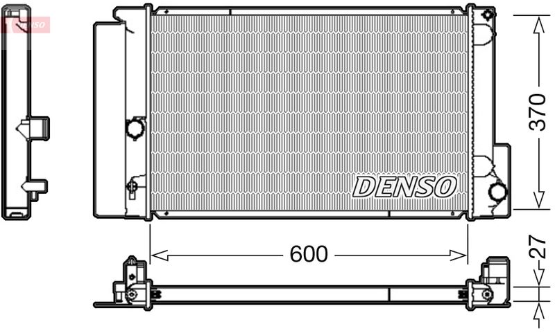 DENSO DRM50087 Radiator, engine cooling