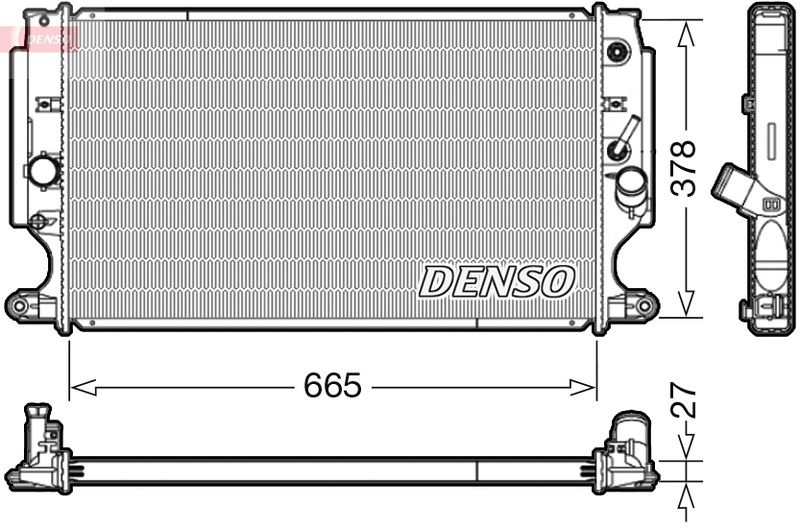 DENSO DRM50088 Radiator, engine cooling