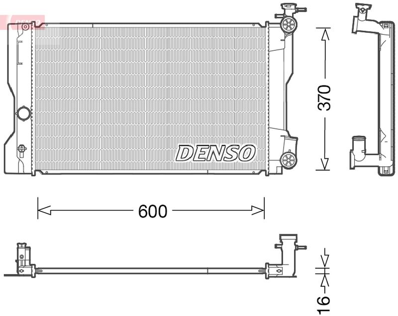 DENSO DRM50091 Radiator, engine cooling