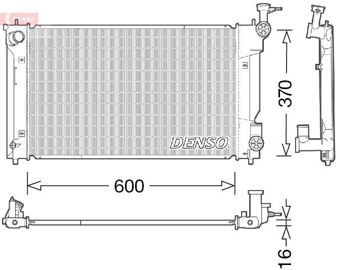 DENSO DRM50094 Radiator, engine cooling