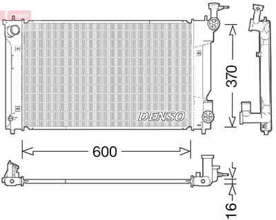 Radiator, engine cooling DENSO DRM50094