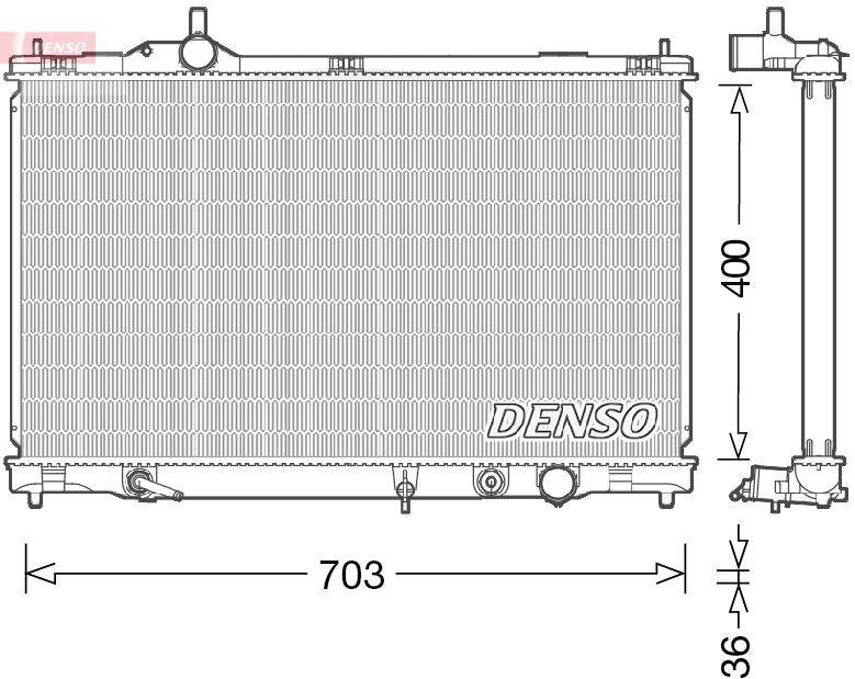 DENSO DRM50095 Radiator, engine cooling