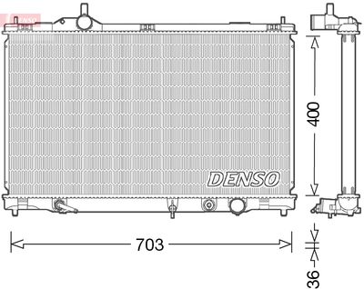 Radiator, engine cooling DENSO DRM50095