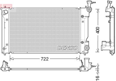 Radiator, engine cooling DENSO DRM50098