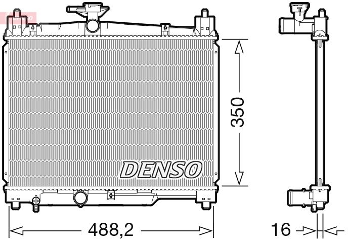 DENSO DRM50101 Radiator, engine cooling