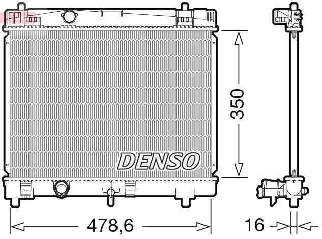 DENSO DRM50103 Radiator, engine cooling