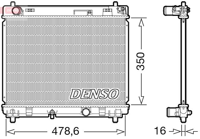 DENSO DRM50104 Radiator, engine cooling