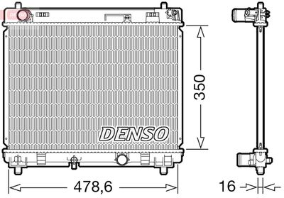 Radiator, engine cooling DENSO DRM50104