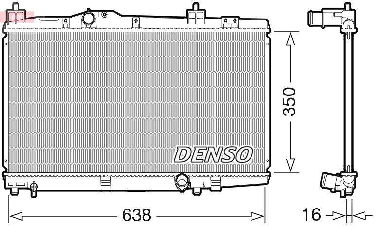 DENSO DRM50105 Radiator, engine cooling