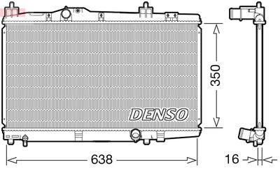 Radiator, engine cooling DENSO DRM50105